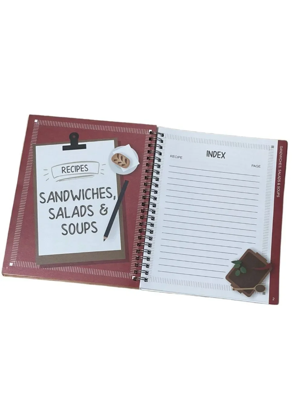 Our Family Recipes Spiral Recipe Journal - Blank - Pipilo Press - NEW*